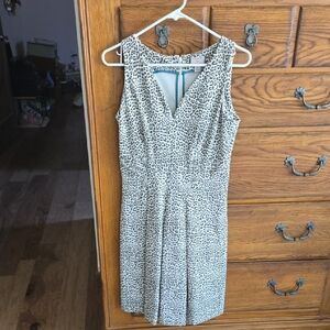 Banana Republic Issa Collection Dress Size 6 Brown Leopard Print